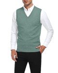Men's Slim Fit Sleeveless V-Neck Sweater Vest