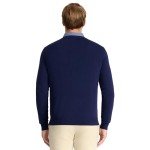 IZOD Men's Solid V-Neck Sweater in Peacoat