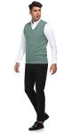 Men's Slim Fit Sleeveless V-Neck Sweater Vest