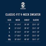 IZOD Men's Solid V-Neck Sweater in Peacoat
