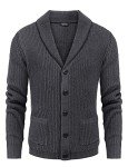 Men's Slim Fit Shawl Collar Cardigan Sweater