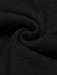 COOFANDY Men's Black V-Neck Shawl Sweater