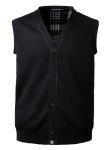 Men's Fleece Lined Sweater Vest with Pockets