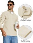 Lightweight Men's Zip Pullover Fleece Sweatshirt
