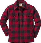 Men's Tough as Buck Outdoor Wool Coat, Buffalo Plaid