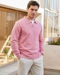 KALLSPIN Men's Lightweight V-Neck Long Sleeve Sweater