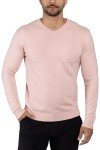 Men's V-Neck Slim Fit Sweater - Light Pink