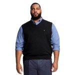 IZOD Men's Big & Tall V-Neck Sweater - Black