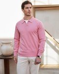 KALLSPIN Men's Lightweight V-Neck Long Sleeve Sweater