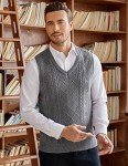 COOFANDY Men's Slim Fit V-Neck Sweater Vest