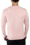 Men's V-Neck Slim Fit Sweater - Light Pink