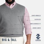 IZOD Men's Big & Tall V-Neck Sweater - Black