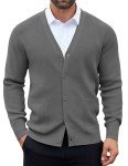 COOFANDY Men's Lightweight V Neck Cardigan Sweater