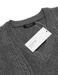 COOFANDY Men's Slim Fit Sleeveless V-Neck Sweater