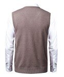 Men's Argyle V-Neck Sweater Vest - Khaki