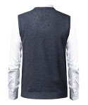Men's Soft Touch Knitted Sweater Vest - Solid Color