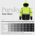 Pursky Waterproof Hi-Vis Raincoat for Men