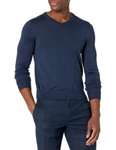 Van Heusen Men's Lightweight Merino V-Neck Sweater