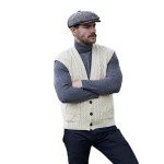 Men’s 100% Merino Wool V-Neck Knit Vest