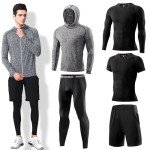 Men’s 5-Piece Quick Dry Gym Compression Set