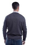 Men's Argyle Merino Wool V-Neck Sweater - 2XL