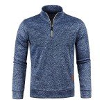 Men's Lightweight Fleece Lined Quarter Zip Pullover