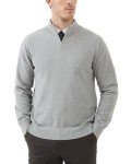KALLSPIN Men's Lightweight Quarter-Zip Pullover Sweater