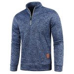 Men's Lightweight Fleece Lined Quarter Zip Pullover