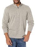 Wrangler Authentics Men's Fleece Quarter-Zip Sweater