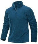 TACVASEN Men's Slim Fit Fleece Quarter Zip Pullover