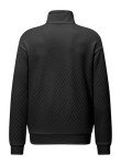 Men's Quarter Zip Waffle Sweatshirt - Black