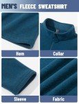 TACVASEN Men's Slim Fit Fleece Quarter Zip Pullover