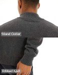 Men's Quarter Zip Sweater - Casual Pullover