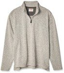 Wrangler Authentics Men's Fleece Quarter-Zip Sweater