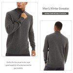 Men's Quarter Zip Sweater - Casual Pullover