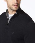 Nautica Men's Black Quarter-Zip Sweater - Large