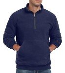 Askdeer Men's Polar Fleece Quarter Zip Sweatshirt