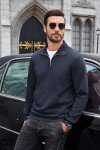 COOFANDY Men’s Casual Quarter Zip Pullover Hoodie