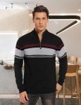 Men's Slim Fit 1/4 Zip Knitted Sweater