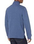 Men's Quarter-Zip French Rib Sweater - Blue Heather