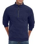 Askdeer Men's Polar Fleece Quarter Zip Sweatshirt