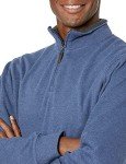Men's Quarter-Zip French Rib Sweater - Blue Heather