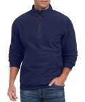 Askdeer Men's Polar Fleece Quarter Zip Sweatshirt