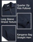 COOFANDY Men’s Casual Quarter Zip Pullover Hoodie