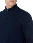 Men's Navy Soft Touch Quarter-Zip Sweater
