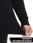 Men's Quarter Zip Fleece Sweater - Black & Grey
