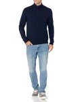 Men's Navy Soft Touch Quarter-Zip Sweater
