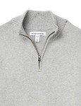 Men's Light Grey Quarter-Zip Sweater by Amazon Essentials