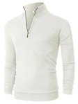 Men's Slim Fit Quarter Zip Pullover Sweater