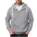 Big and Tall Men's Quarter Zip Hoodies